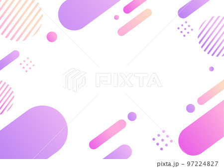 ピンクの幾何学パターンの背景素材 ピンクの幾何学パターンの背景素材 97224827