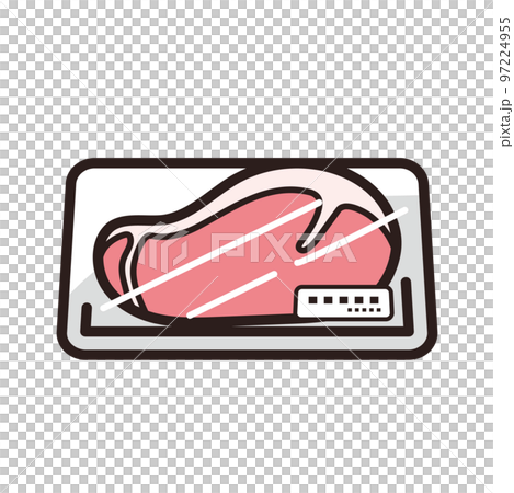 パックに入った肉のイラスト 97224955