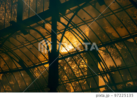 Palacio De Cristal - Crystal Palace in Buen Retiro Park Madrid Spain 97225135