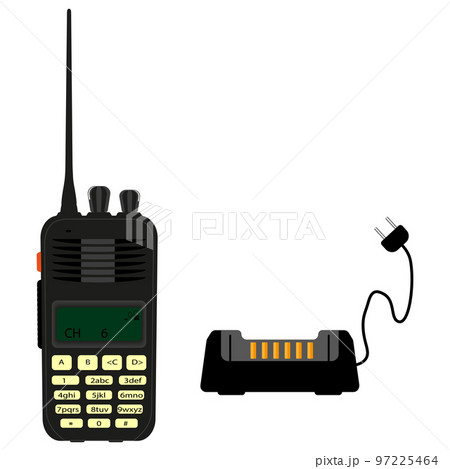 Modern portable radio. Vector illustration on a white background Modern portable radio. Vector illustration on a white background 97225464