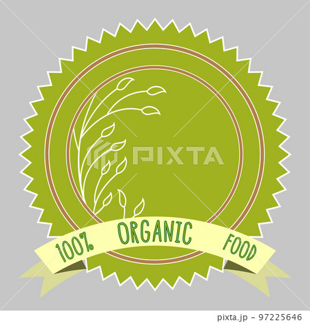 Vegan icon. Natural organic label. Sign of vegetarian eco food. Green leaves icon on transparent background. Healthy bio product logo. Vector 97225646
