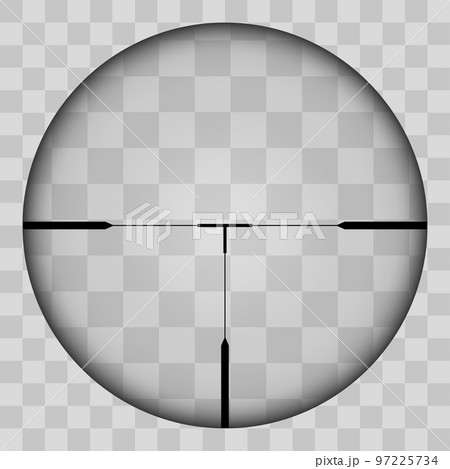 Realistic view of the area of the sniper crossroads with measures. The pattern of the sniper area stands out in a transparent tone. Inspection through the rifle sight. Vector Realistic view of the area of the sniper crossroads with measures. The pattern of the sniper area stands out in a transparent tone. Inspection through the rifle sight. Vector 97225734
