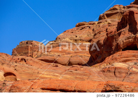 Facades Street in ancient city of Petra, Jordan Facades Street in ancient city of Petra, Jordan 97226486