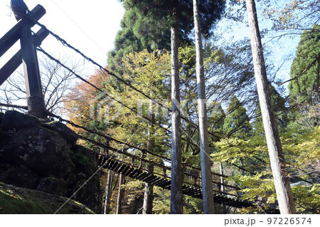 越前池田町のかずら橋（福井県 池田町） 97226574