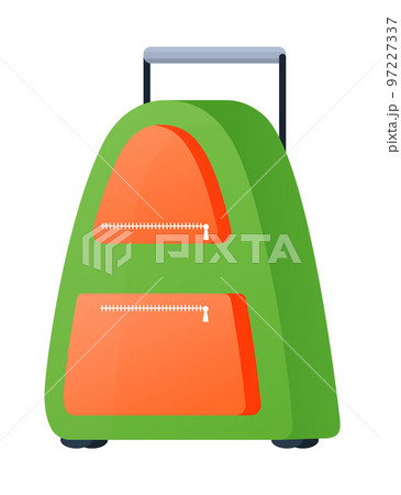 Childrens luggage - modern flat design style single isolated image 97227337