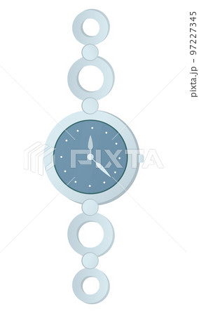 Wristwatch for a woman - modern flat design style single isolated image Wristwatch for a woman - modern flat design style single isolated image 97227345