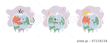 Climate change weather global greenhouse warming risks metaphor concept. Save planet 97228238