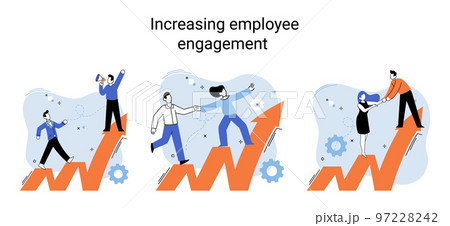 Increasing employee engagement, fellow workers assessment. Making career development plan 97228242