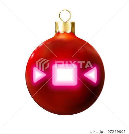 Red Christmas ball. Png 97229005