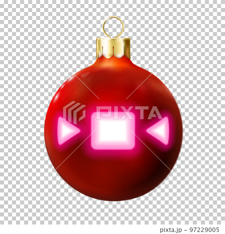 Red Christmas ball. Png 97229005