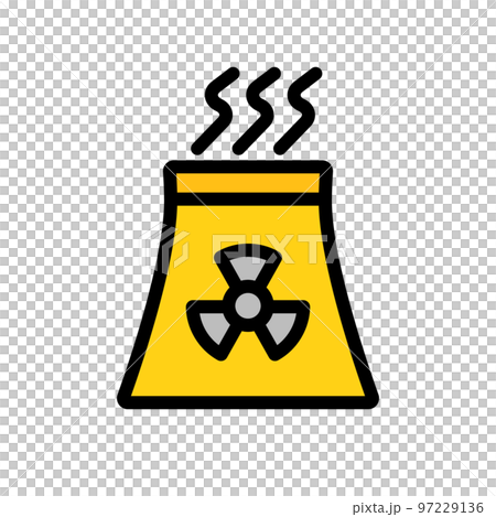 原子力発電所のアイコン。原子炉。ベクター。 97229136