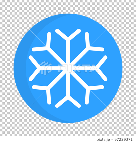 Blue Snowflake icon. Snowflake icon vector