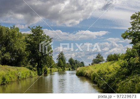 Bata Canal from a boat, Czechia / Slovakia 97229673