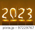Happy new year 2023 - candles 97229767