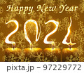2024 Happy new year snow greetings card 97229772