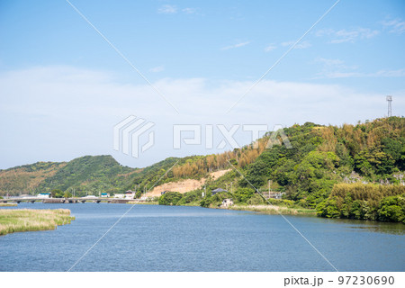 【打樋川】川沿いの街並みと水神社 97230690