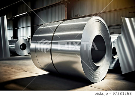 Large coils with aluminum foil produced in aluminum industry factory Large coils with aluminum foil produced in aluminum industry factory 97231268