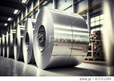 Large coils with aluminum foil produced in aluminum industry factory Large coils with aluminum foil produced in aluminum industry factory 97231269