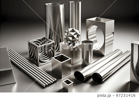 Various metal products manufactured by aluminum industry factory 97231416