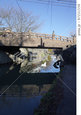 明治橋と八幡掘の風景 97231556