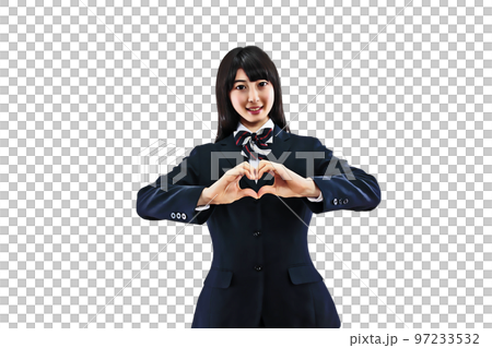 Illustration from a photo of a high school girl 97233532