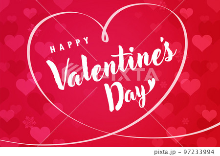 かわいいバレンタインバナー素材 97233994
