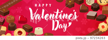 オシャレなバレンタインバナー素材(3:1) オシャレなバレンタインバナー素材(3:1) 97234263