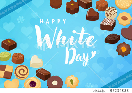 オシャレなホワイトデーバナー素材 97234388