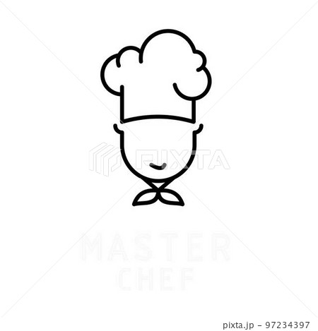cute chef clip art black and white