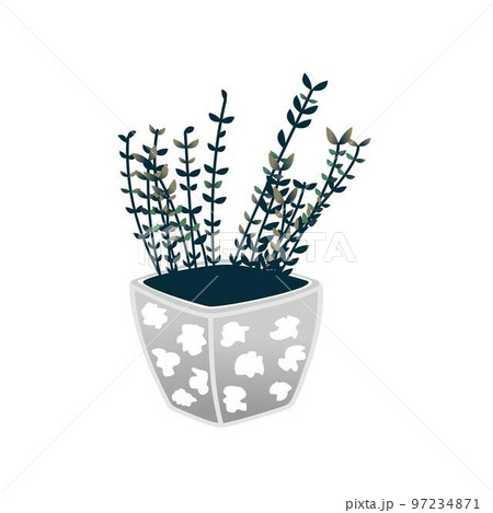 Ornamental botany plant in pot Image graphic icon logo design abstract concept vector stock. Can be used as a symbol related to nature or interior Ornamental botany plant in pot Image graphic icon logo design abstract concept vector stock. Can be used as a symbol related to nature or interior 97234871