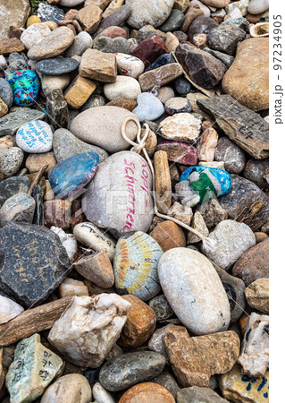 Cruz de Ferro, Cross of Iron on the road to Santiago de Compostela, Foncebadon, Spain 97234905