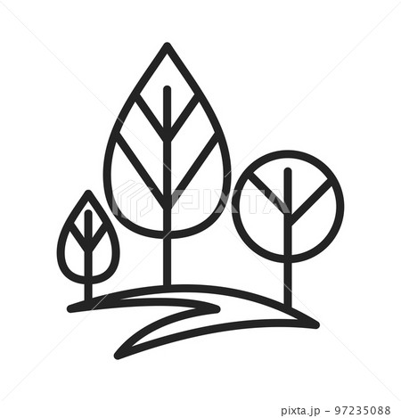 Tree Logo template Icon Illustration abstract Brand Identity 97235088