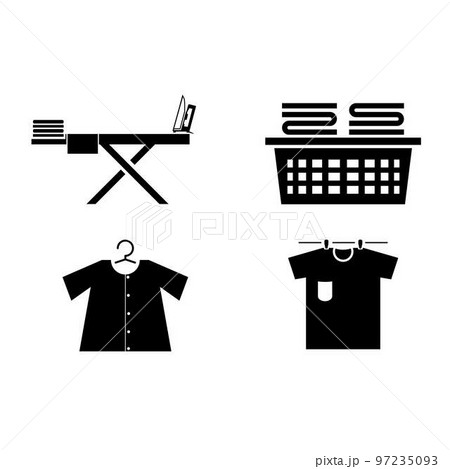 Unique and attractive iron and laundry equipment Image graphic icon logo design abstract concept vector stock. Can be used as a symbol related to clean or wash 97235093