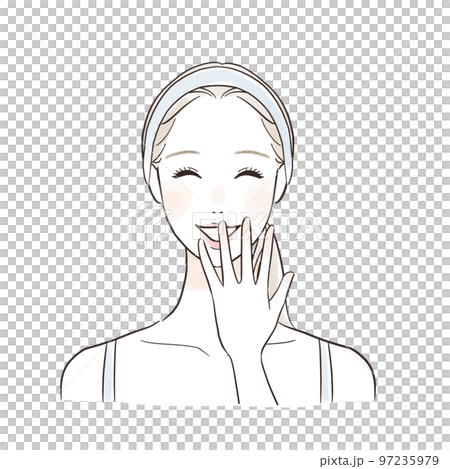 驚訝的微笑女人美麗形象 驚訝的微笑女人美麗形象 97235979