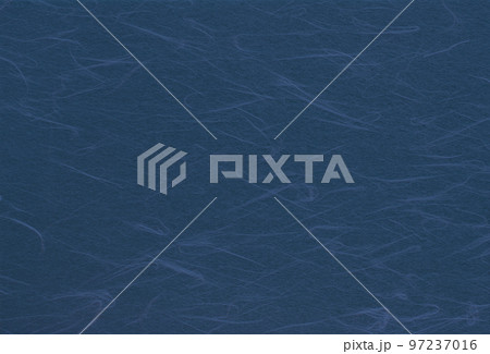 和紙のテクスチャー　手漉雲竜紙　紺色　藍色 97237016
