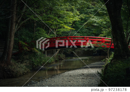 小国神社と赤い橋 小国神社と赤い橋 97238178