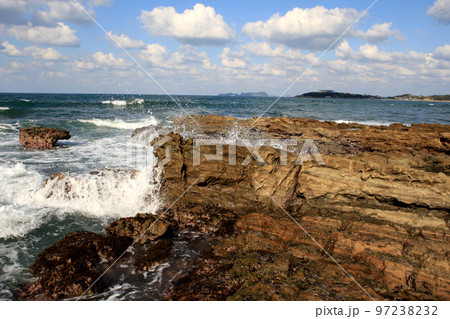 福岡県の人気ビュースポット「夏井ヶ浜はまゆう公園」の風景 福岡県の人気ビュースポット「夏井ヶ浜はまゆう公園」の風景 97238232