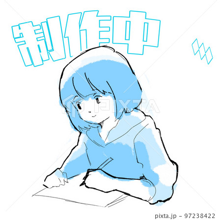 人物イラスト　制作中 97238422