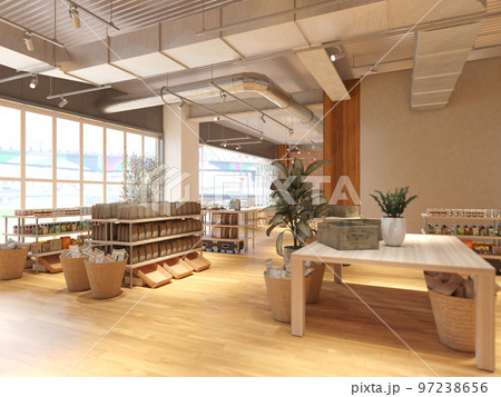 カフェショップの風景 97238656