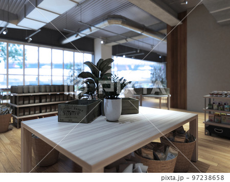 カフェショップの風景 カフェショップの風景 97238658