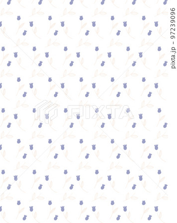 紫花の北欧風パターン 紫花の北欧風パターン 97239096