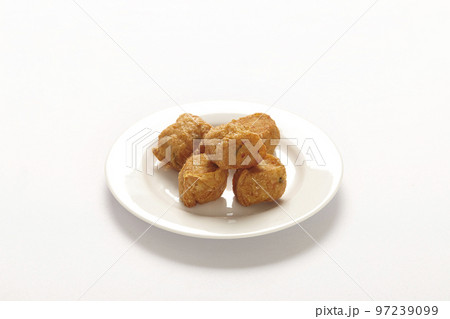 Deep fried crab meat rolls or Hoi Jo on white background, food appetizer. Deep fried crab meat rolls or Hoi Jo on white background, food appetizer. 97239099