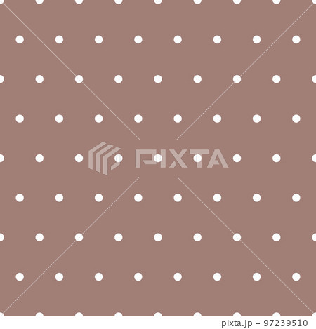 Seamless pattern. Brown background with white dots . Vector illustration. Seamless pattern. Brown background with white dots . Vector illustration. 97239510