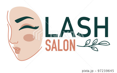Eyelash extension salon, beauty studio for women vector 97239645