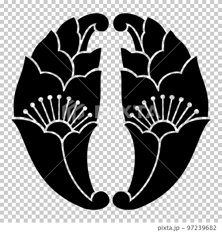 鉄砲伝来　大友宗麟の家紋　抱き花杏葉 97239682