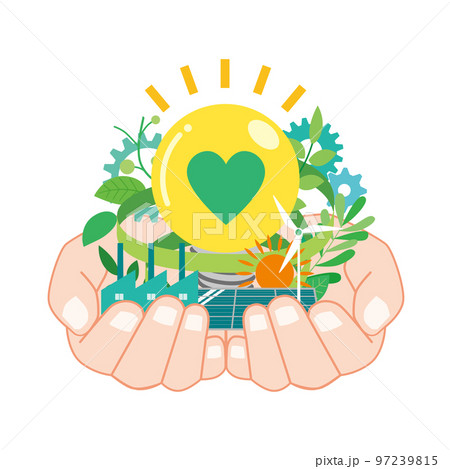 グリーントランスフォーメーションのイメージイラスト 97239815