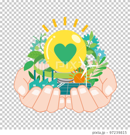 グリーントランスフォーメーションのイメージイラスト 97239815