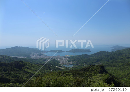 寒霞渓から見渡す瀬戸内海 寒霞渓から見渡す瀬戸内海 97240119