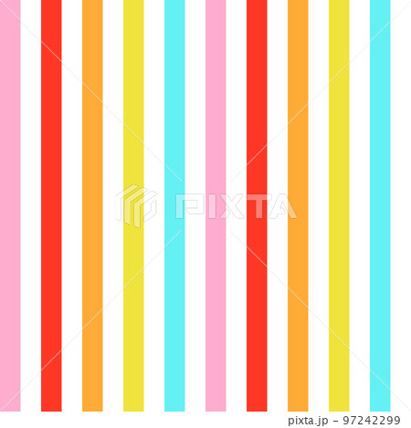 Rainbow stripes seamless pattern. Vector illustration.	 97242299