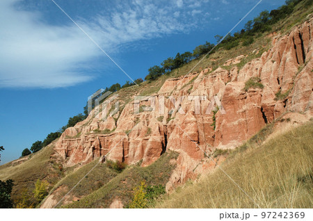 Geological reserve. The ravine of Rapa Rosie, Romania Geological reserve. The ravine of Rapa Rosie, Romania 97242369